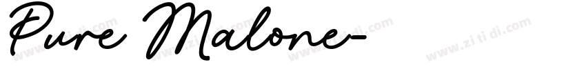Pure Malone字体转换
